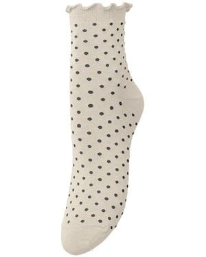 Becksöndergaard Dotted Frilla Short Sock - Metallic