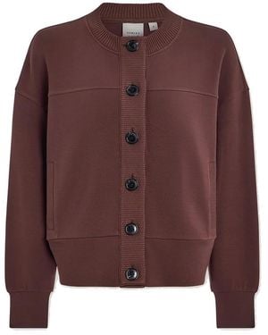 Varley Olwen Button Sweat Cardigan - Brown