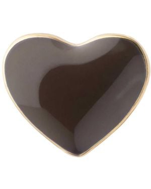 Lulu Single Love U Stud Earring - Brown