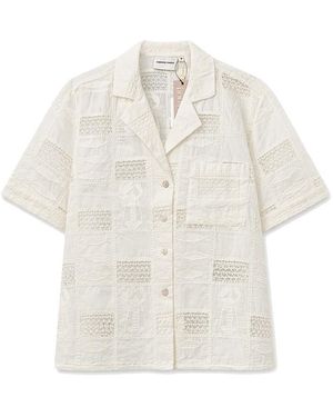 FABIENNE CHAPOT Farida Organic Cotton Short Sleeve Shirt - White
