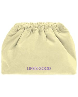 Sorbet Island Life's Good Velvet Clutch Bag - Natural