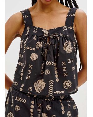 Rails Blythe Cotton Top - Black