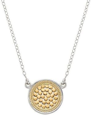 Anna Beck Reversible Disc Necklace - Metallic
