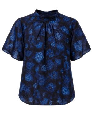 Stella Nova Silk Bow Top - Blue