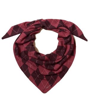 TBCo Large Merino Wool Triangle Scarf - Purple