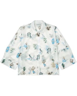 Munthe Nilsa Embroidered Shirt - Blue