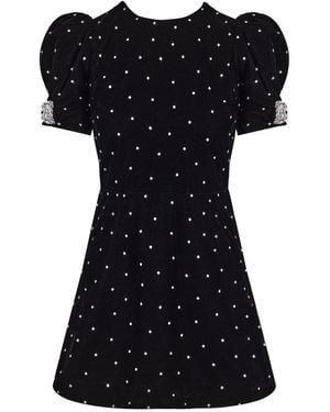Queen of Archive Luna Velvet Dress - Black
