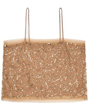 Munthe Nannali Embellished Cami - Natural