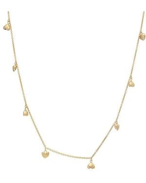 Rachel Jackson Untamed Deco Heart Necklace - Metallic