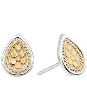 Anna Beck Teardrop Stud Earrings - Metallic