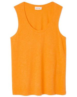 American Vintage Jacksonville U Neck Tank - Orange