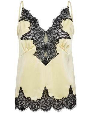 Haute L'Amitié Vivian Lingerie Lace Camisole Top - Black