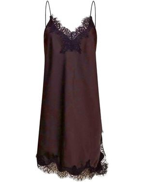 Haute L'Amitié Naomi Asymmetrical Lingerie Dress - Brown