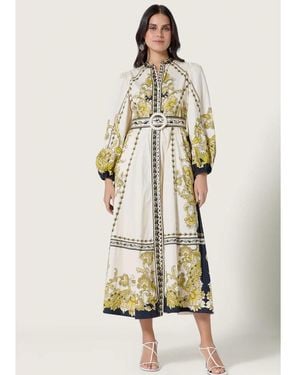 Scarlett Poppies Baroqueen Floral Dress - Natural
