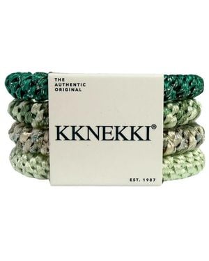 KKNEKKI Hair Tie Bundle 4 Pack - Green
