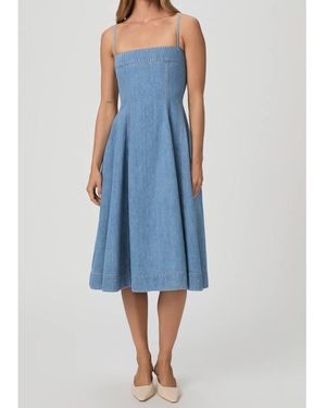 PAIGE Pippa Denim Midi Dress - Blue