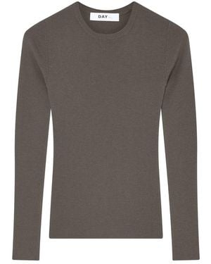 Day Birger et Mikkelsen Mariana Ribbed Wool Jumper - Grey