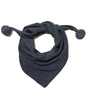 TBCo Merino Wool Triangle Scarf - Blue