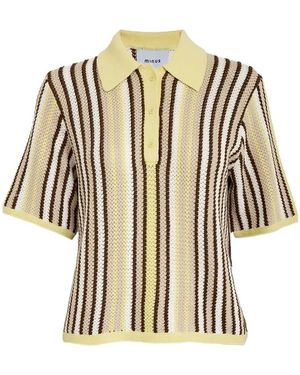 Minus Mskatie Knit Polo Shirt - Natural