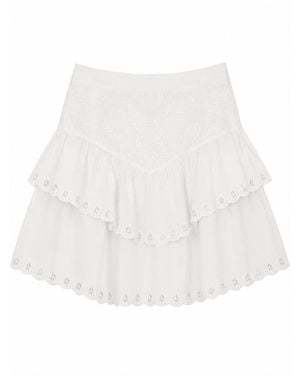 Scarlett Poppies Soneva Broderie Anglaise Skirt - White
