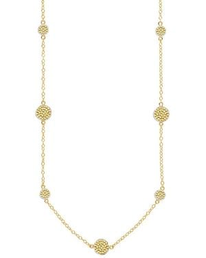 Anna Beck Multi Disc Station Necklace - Metallic