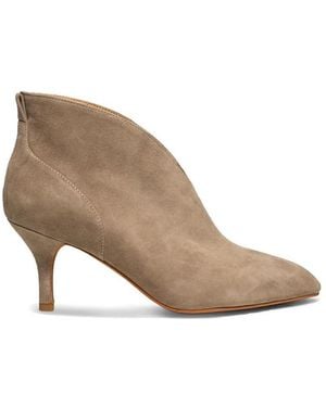 Shoe The Bear Valentine Low Cut Suede Heel Shoe Boot - Brown