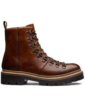 Grenson Nanette Calf Leather Hiker Boot - Brown
