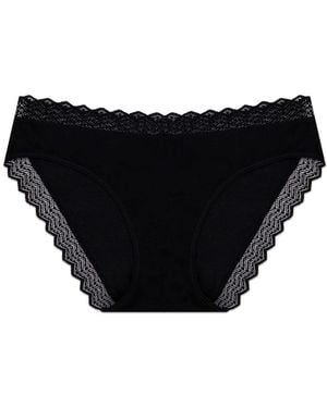 Stripe & Stare Single Brief - Black