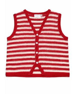 Les Tricots de Léa Guzy Knitted Vest - Red