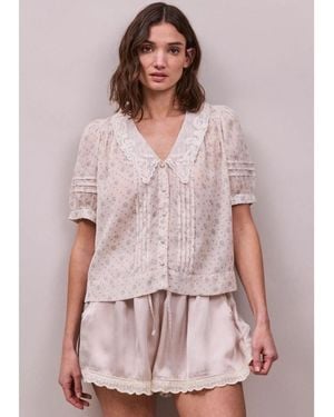 Faune Deco Blouse - Pink