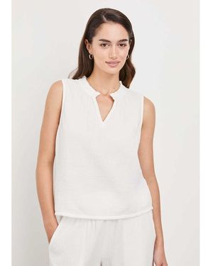 Rails Christy Organic Cotton Sleeveless Top - White