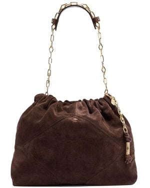 Ba&sh Suede June Tote Bag - Brown