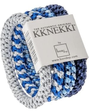 KKNEKKI Hair Bundle 4 Pack - Blue