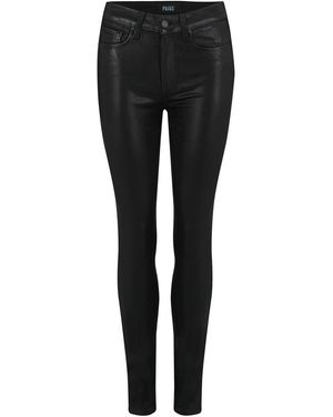 PAIGE Hoxton Ankle Luxe Coating Jeans - Black