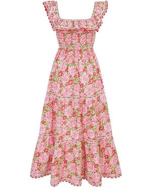 Pink City Prints Carrie Organic Cotton Dress - Pink