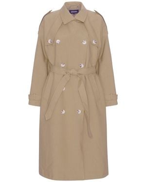 Meotine Bobby Canvas Trench Coat – - Natural