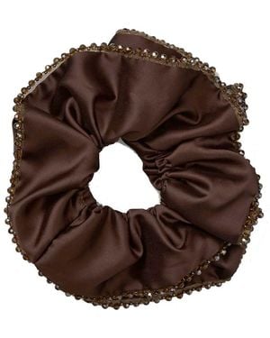 Becksöndergaard Luster Bead Scrunchie - Brown