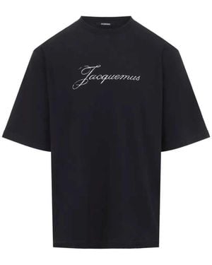 Jacquemus Logo-Print T-Shirt - Blue