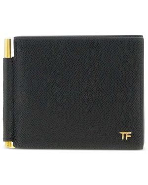 Tom Ford Portafoglio Con Fermasoldi - Nero