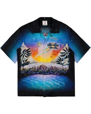 CASABLANCA Camicia Con Stampa Grafica - Blu