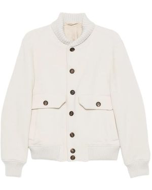 Eleventy Buttoned Jacket - White