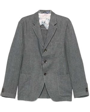 Etro Blazer With Patch Pockets - Grey