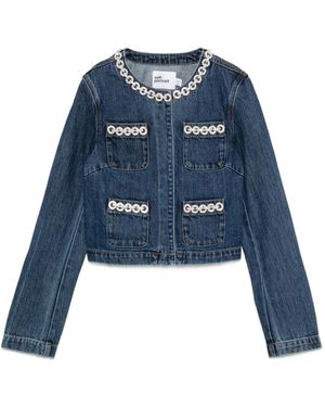Self-Portrait Jackets - Blue