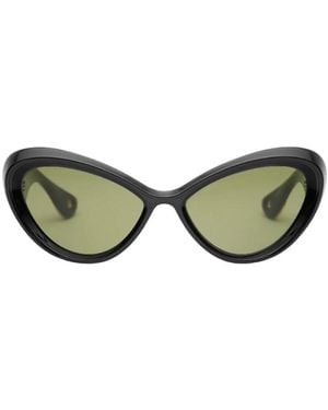 Jean Paul Gaultier Parisian Cat Sunglasses - Green