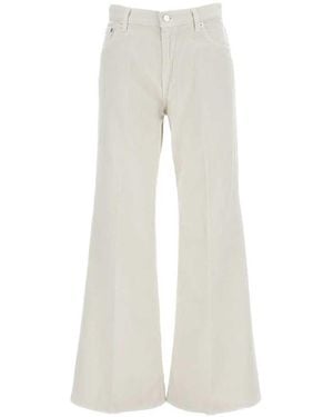 Haikure Jeans A Gamba Dritta - Bianco
