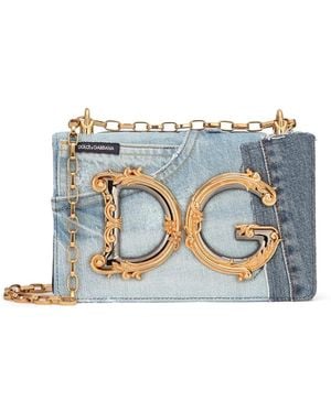 Dolce & Gabbana Dg Girls Patchwork Denim Bag - Blue