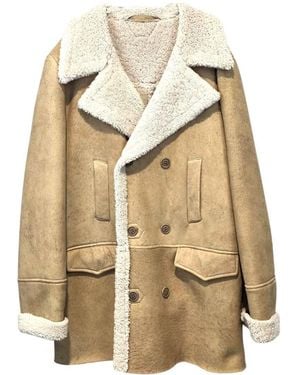 Salvatore Santoro Oversized Leather Jacket - Natural