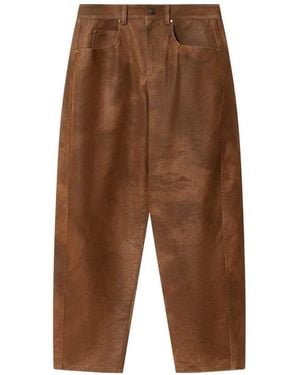 Isabel Marant Belky Straight-Leg Pants - Brown