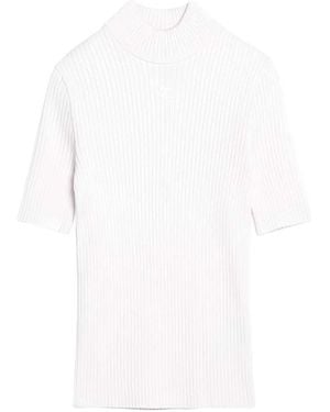Courreges Reedition Ribbed Jumper - White