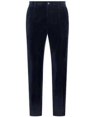 Dolce & Gabbana Velvet Trousers - Blue
